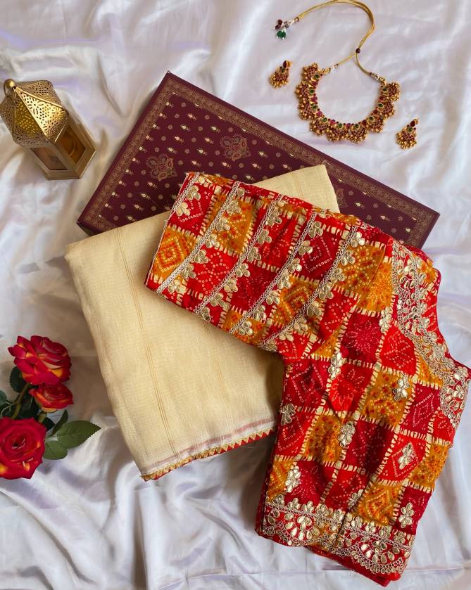 Bandhan By Rnc Soft Tissue Heavy Blouse Designer Sarees Wholesale Market In Surat With Price